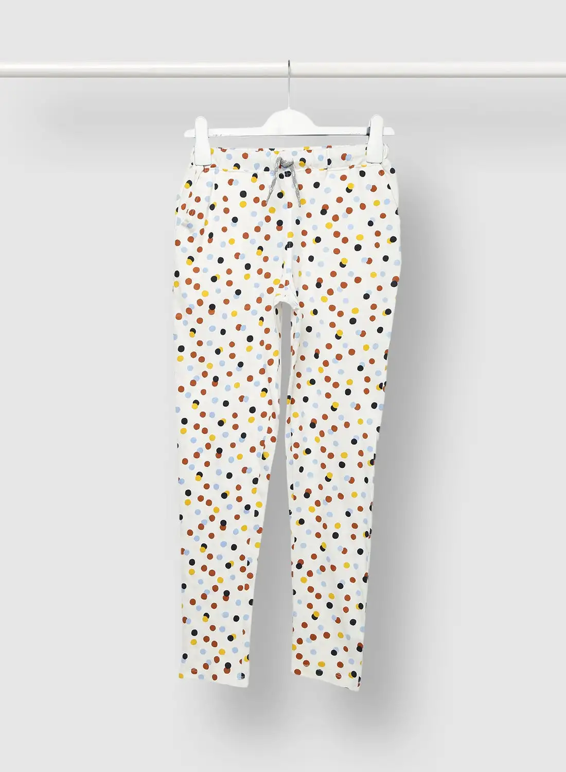 RAHA Boys Cotton Printed Sweatpants White/Red/Blue