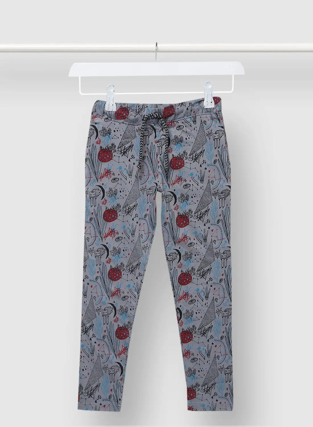 RAHA Casual Boys Printed Sweatpants Grey