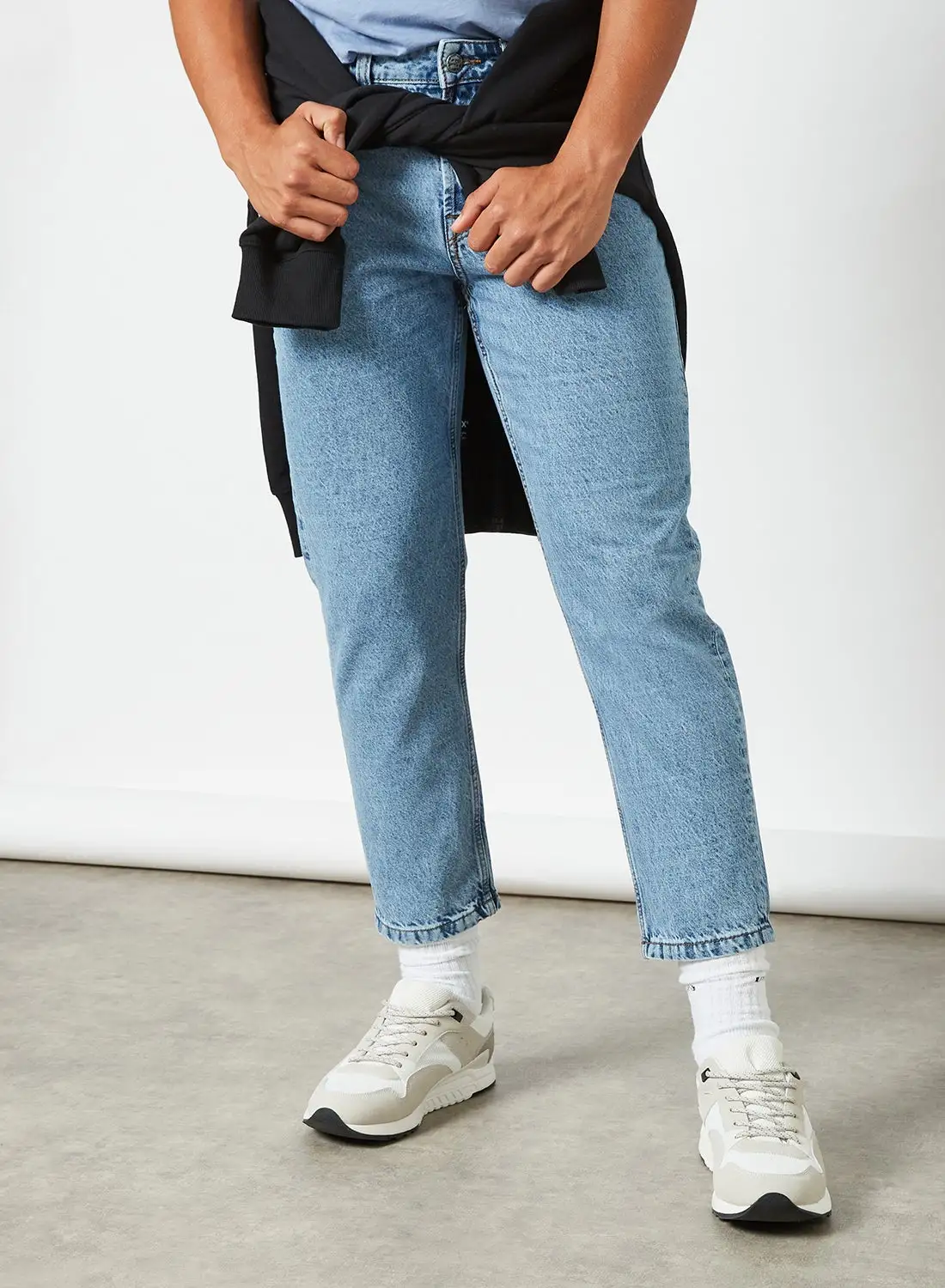 ONLY & SONS Onsavi Beam Life Cropped Jeans Blue Denim