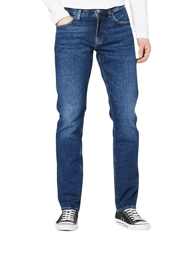 TOMMY HILFIGER Mid Wash Slim Fit Jeans Crane Blue