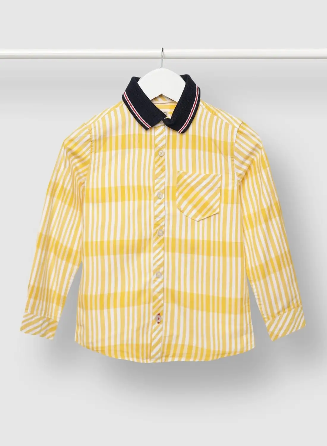 NEON Boys Collared Neck Long Sleeve Shirt Yellow