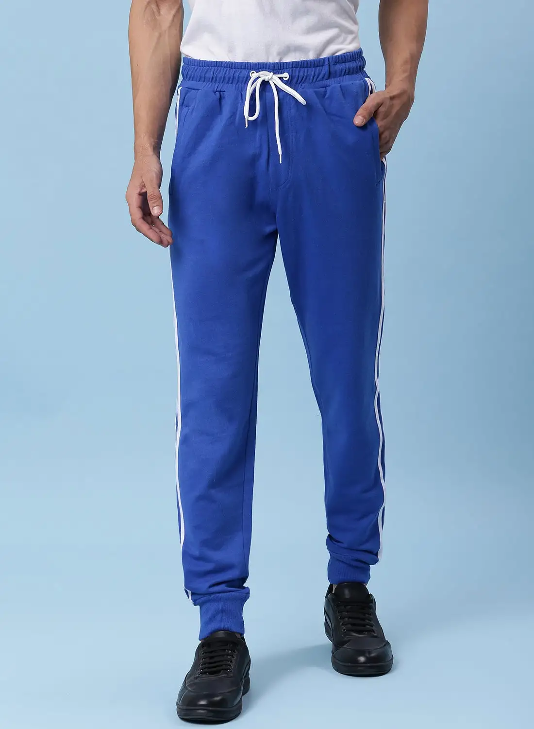 DRIP French Terry Zipper Joggers Cobalt