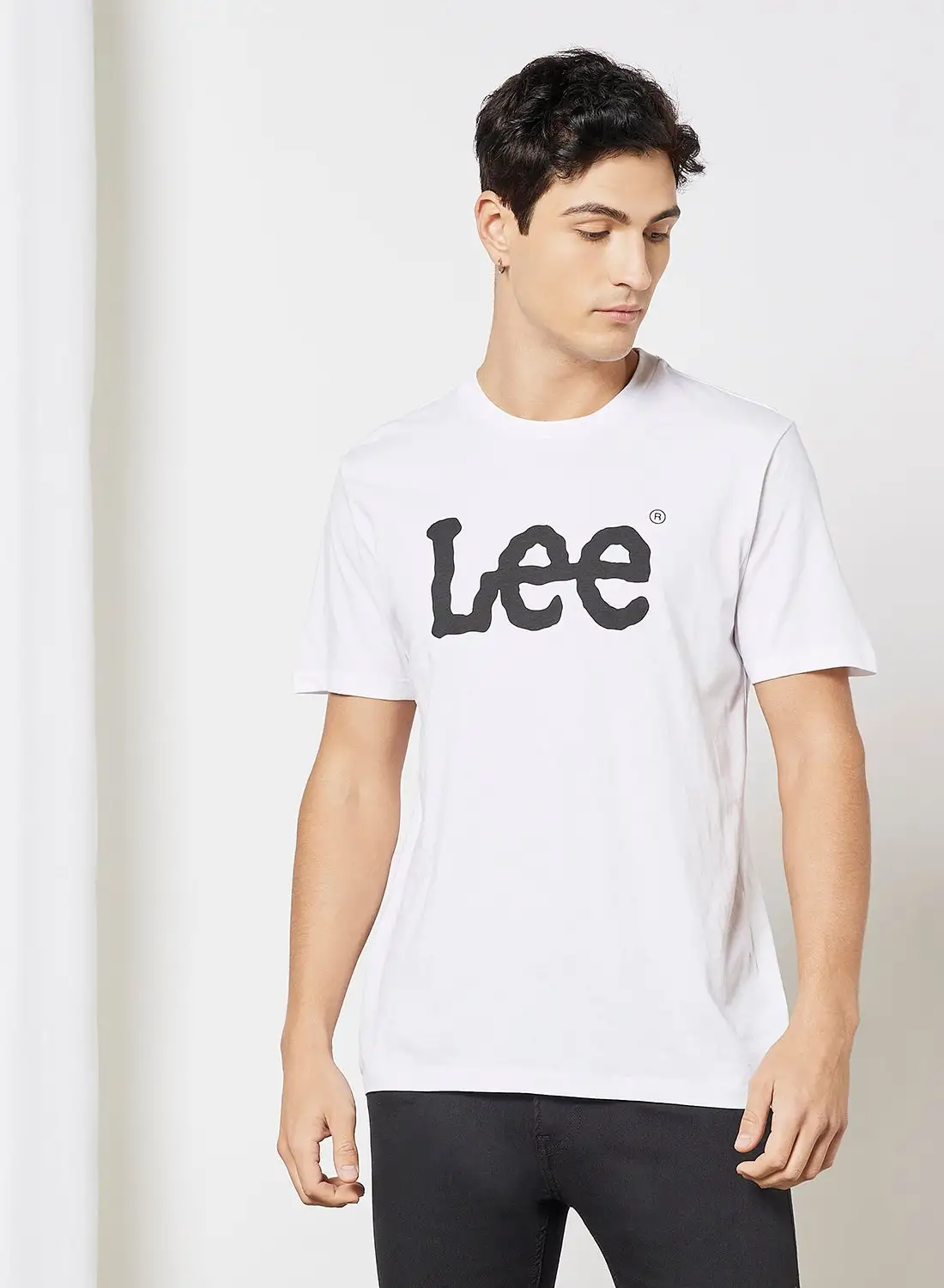 LEE Wobbly Logo T-Shirt White