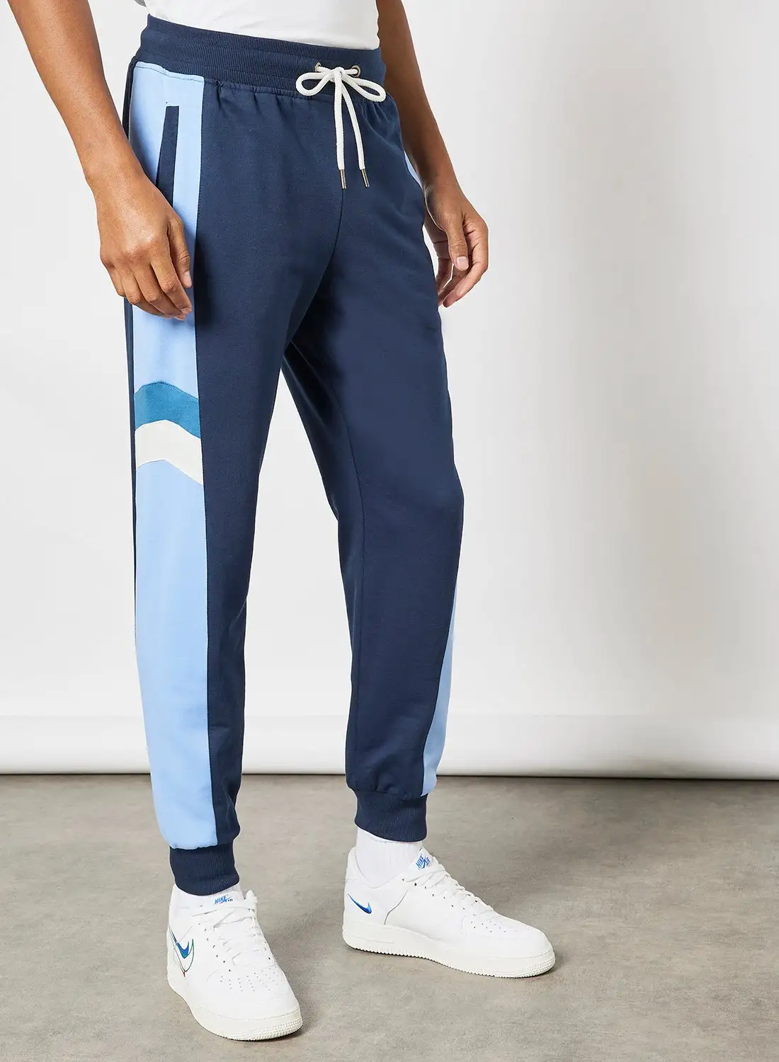 ABOF Regular Fit Joggers Printed Blue/Navy