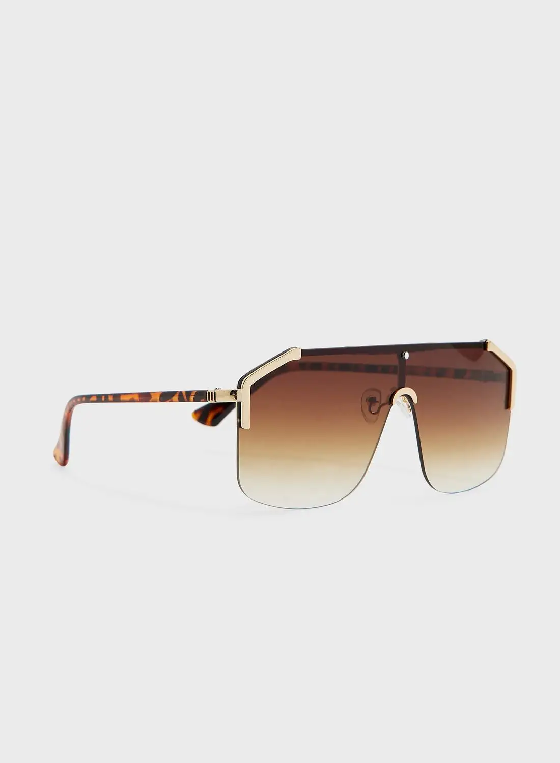 Seventy Five Oversized Shield Sunglasses