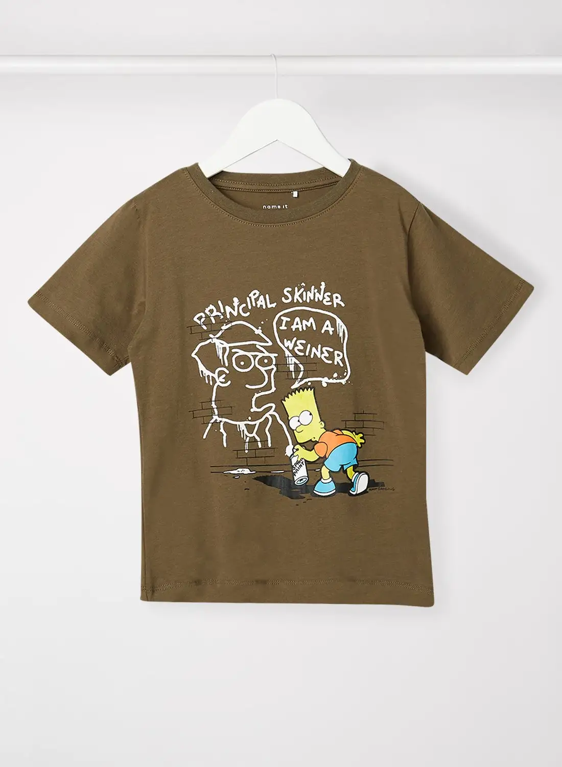 NAME IT Kids/Teen Simpsons T-Shirt Brown