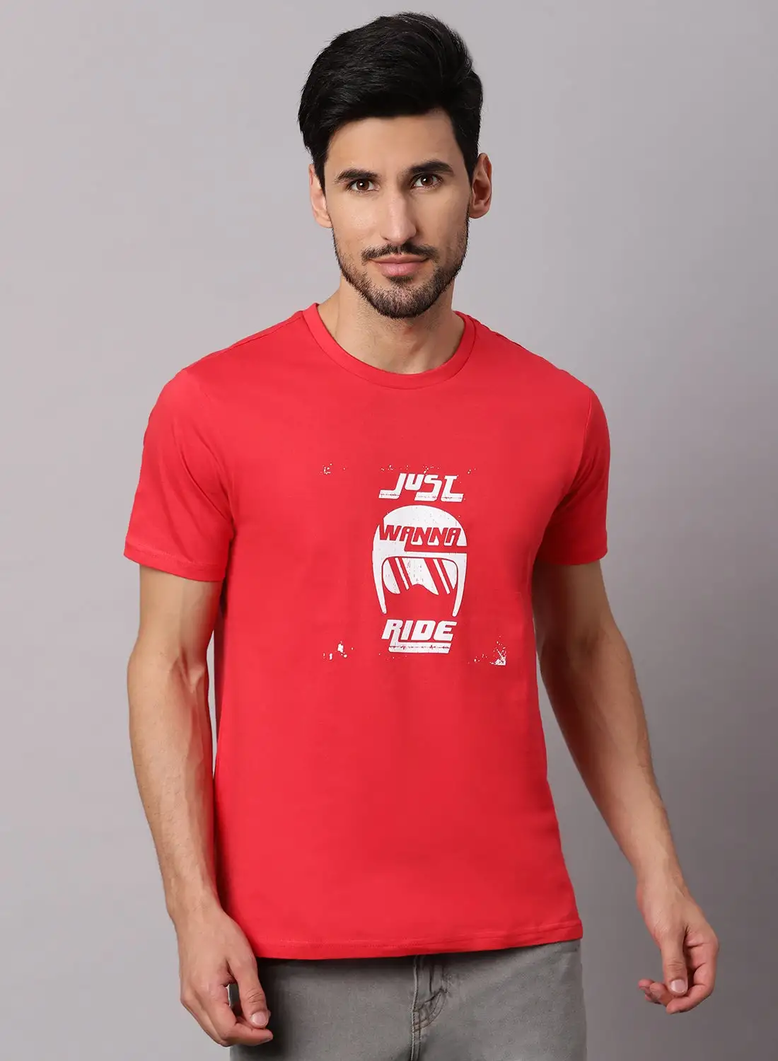 OFFROAD Casual Graphic T-Shirt Red