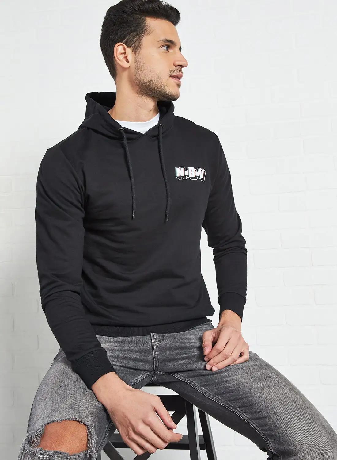 STATE 8 No Bad Vibes Hoodie Black