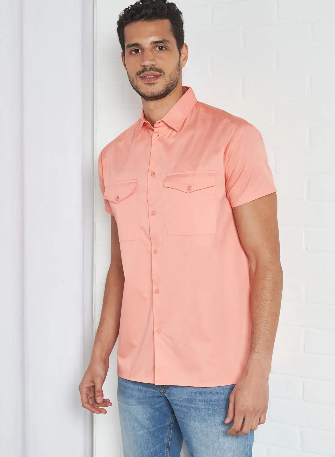 STATE 8 Plain Shirt Orange