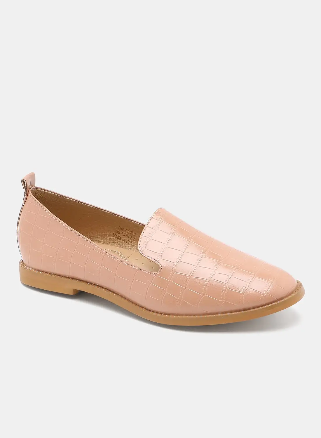 Aila Casual Moccasin Shoes Pink