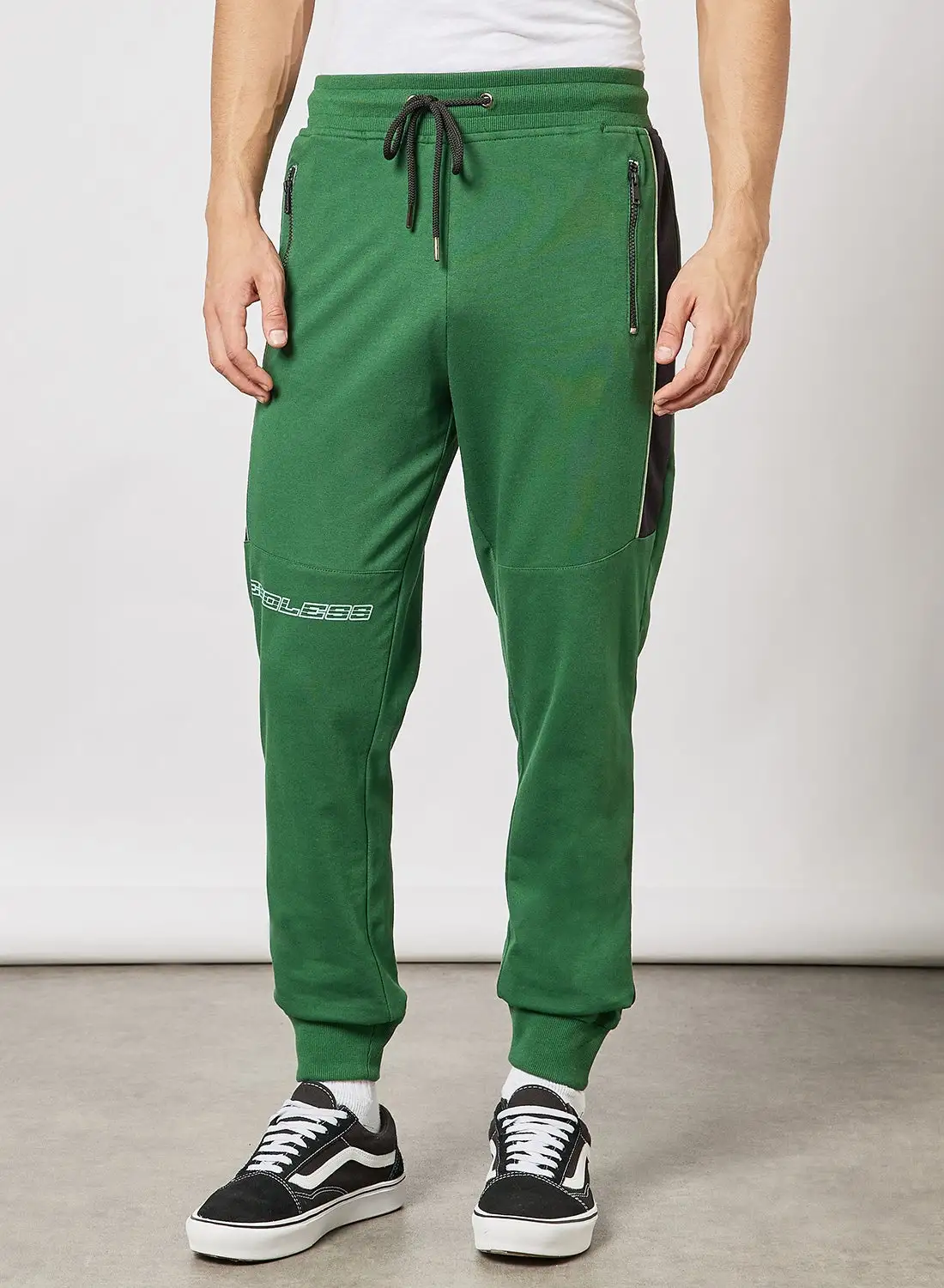 ABOF Regular Fit Joggers Dark Green/Black