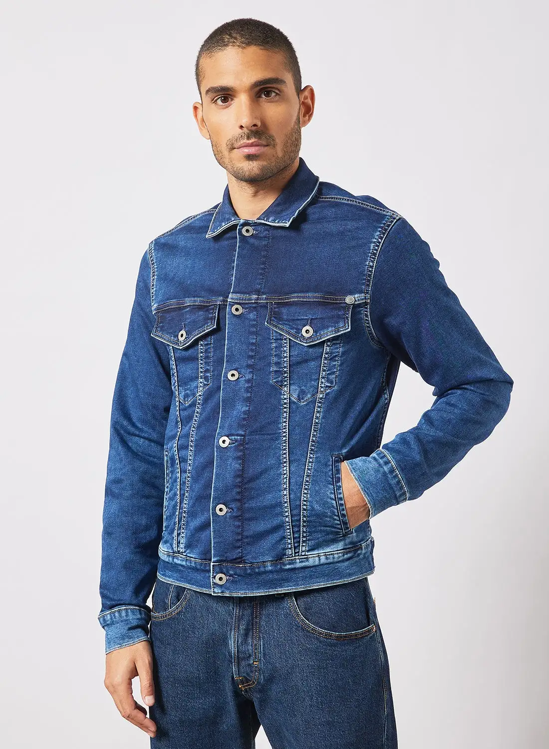 Pepe Jeans LONDON Pinner Denim Jacket Blue