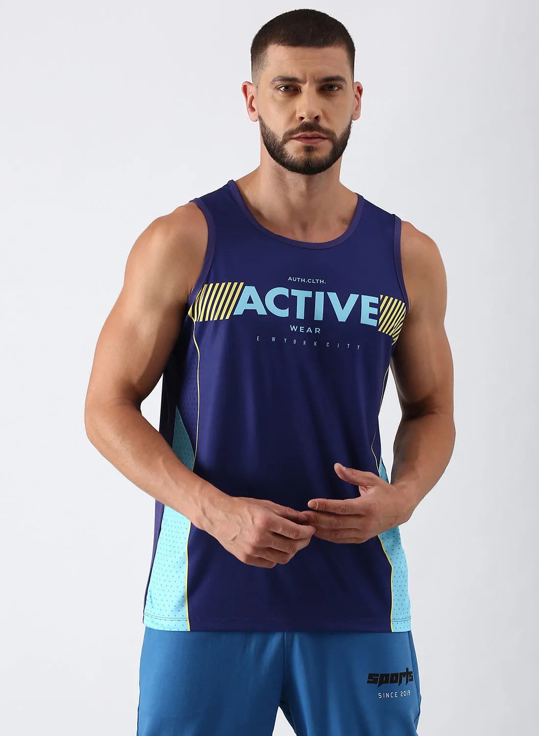 ABOF Active Wear Regular Fit Vest Multicolour