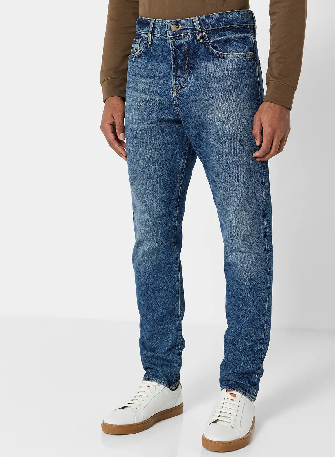 Ted Baker Slim Fit Jeans Light Blue