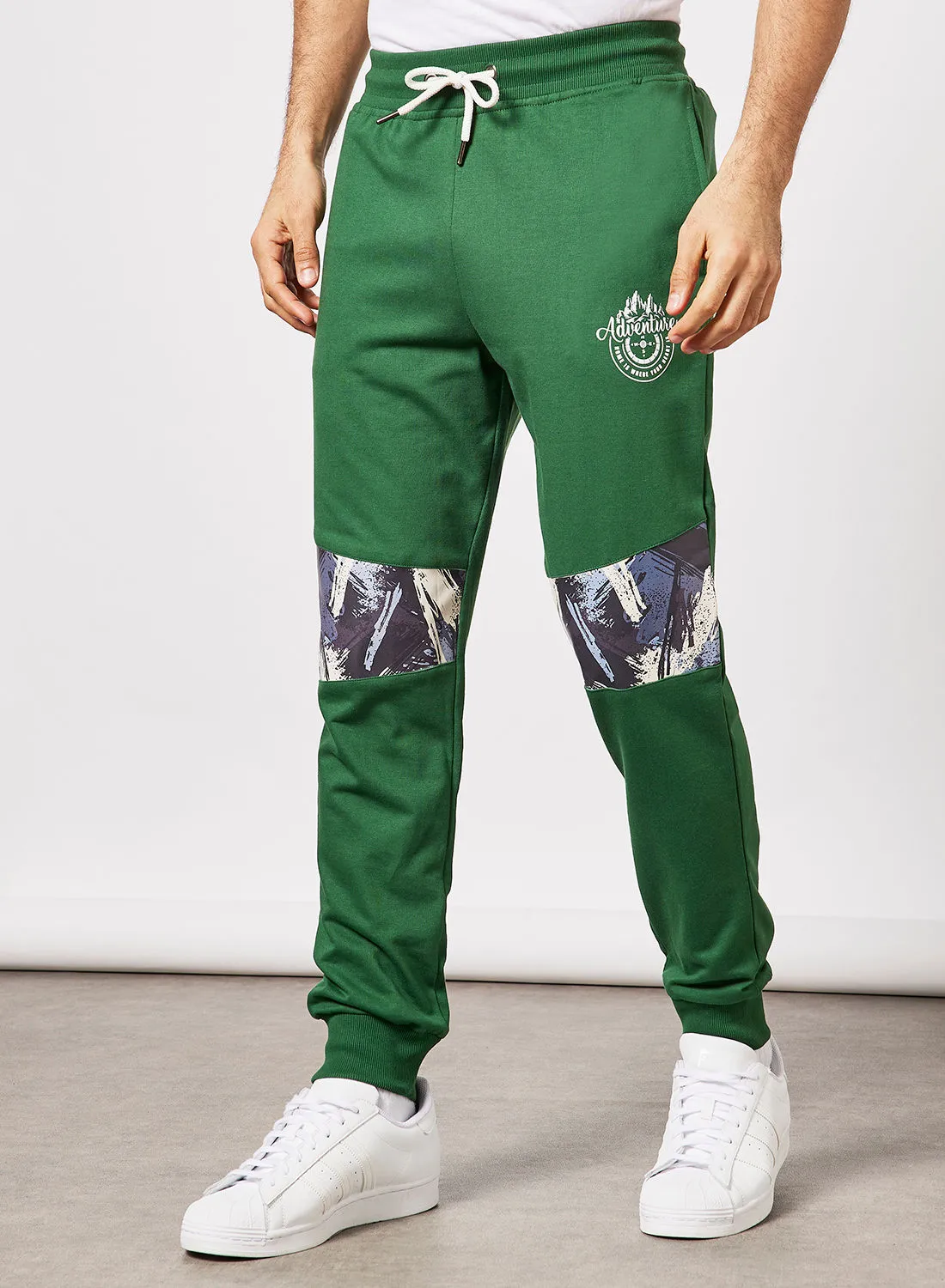 ABOF Regular Fit Joggers Forest Green