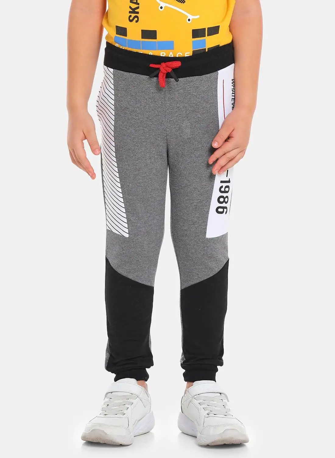 R & B Fashion Joggers رمادي سليت