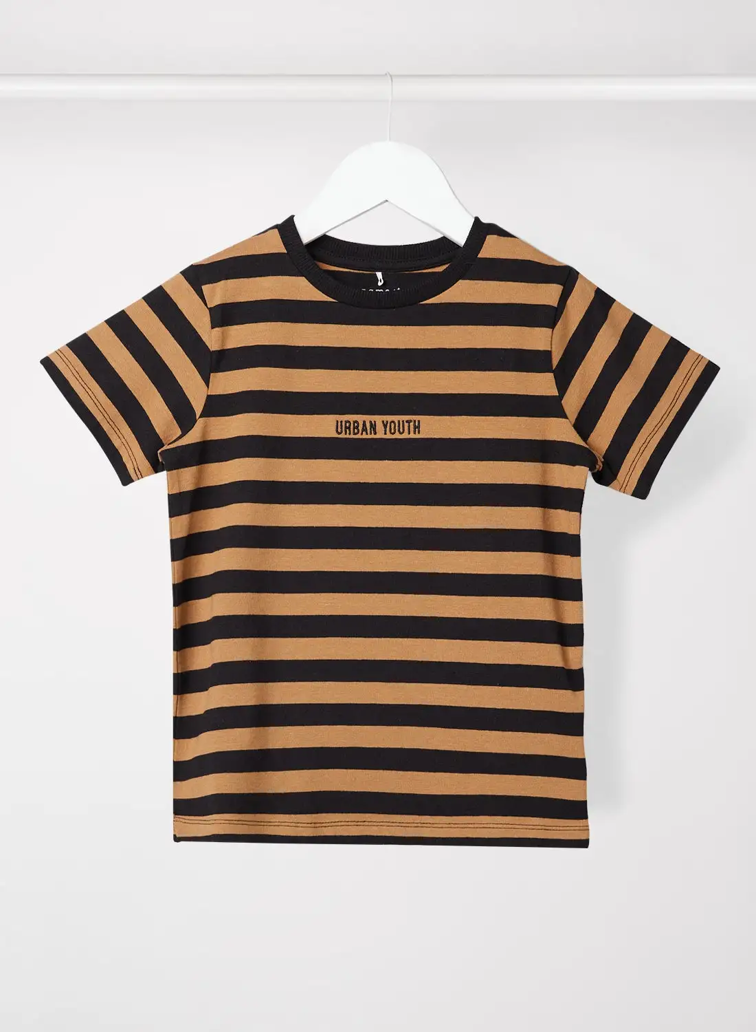 NAME IT Kids / Teen Striped T-Shirt بني