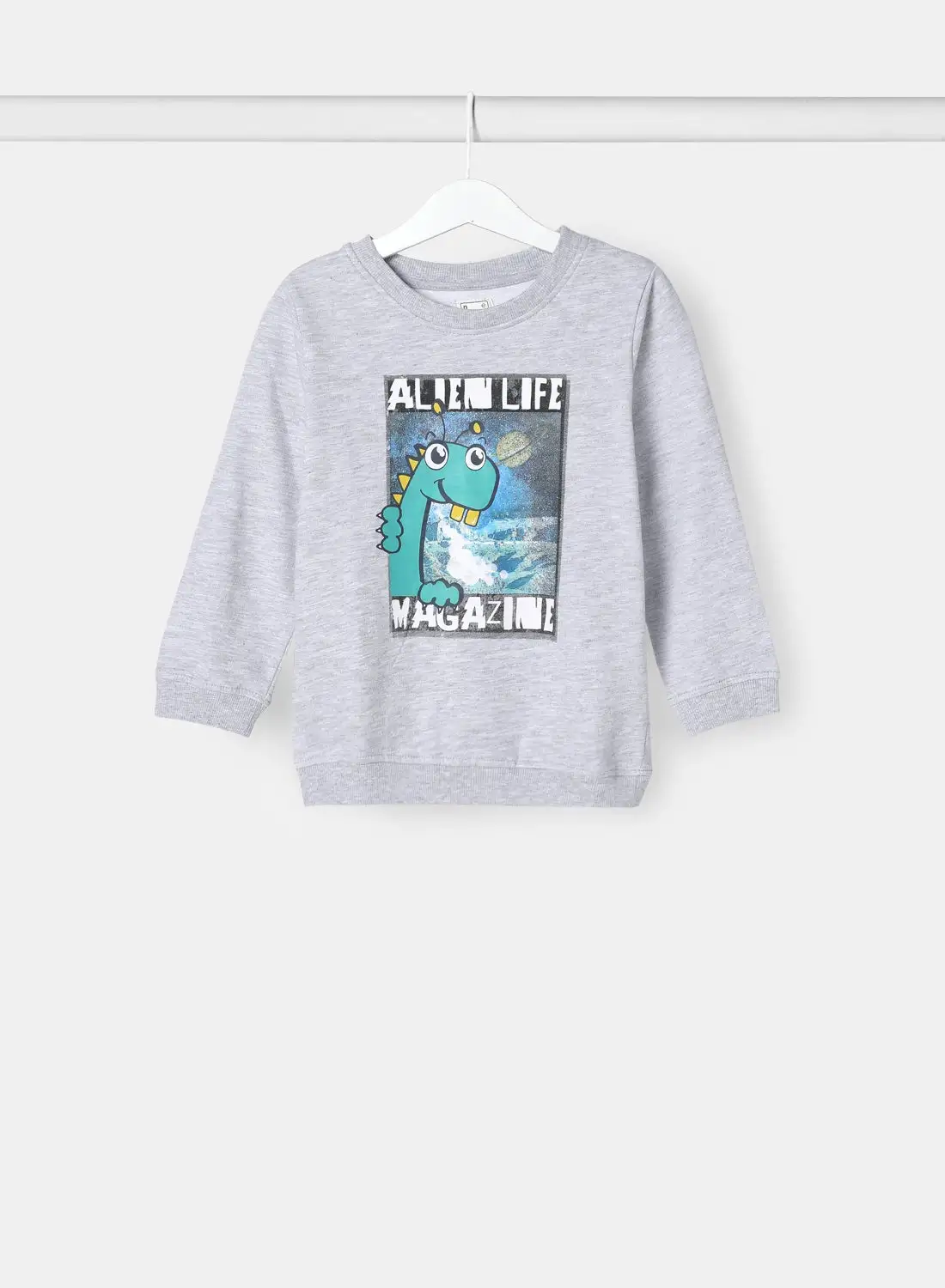 NEON Boys Sweatshirt Gray Melange