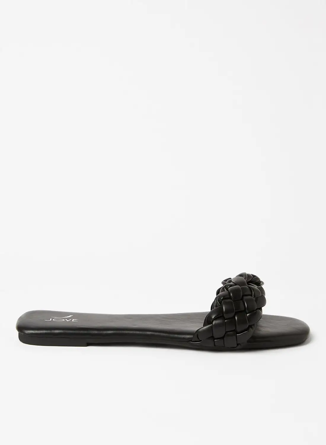 Jove Fashionable Flat Sandals Black