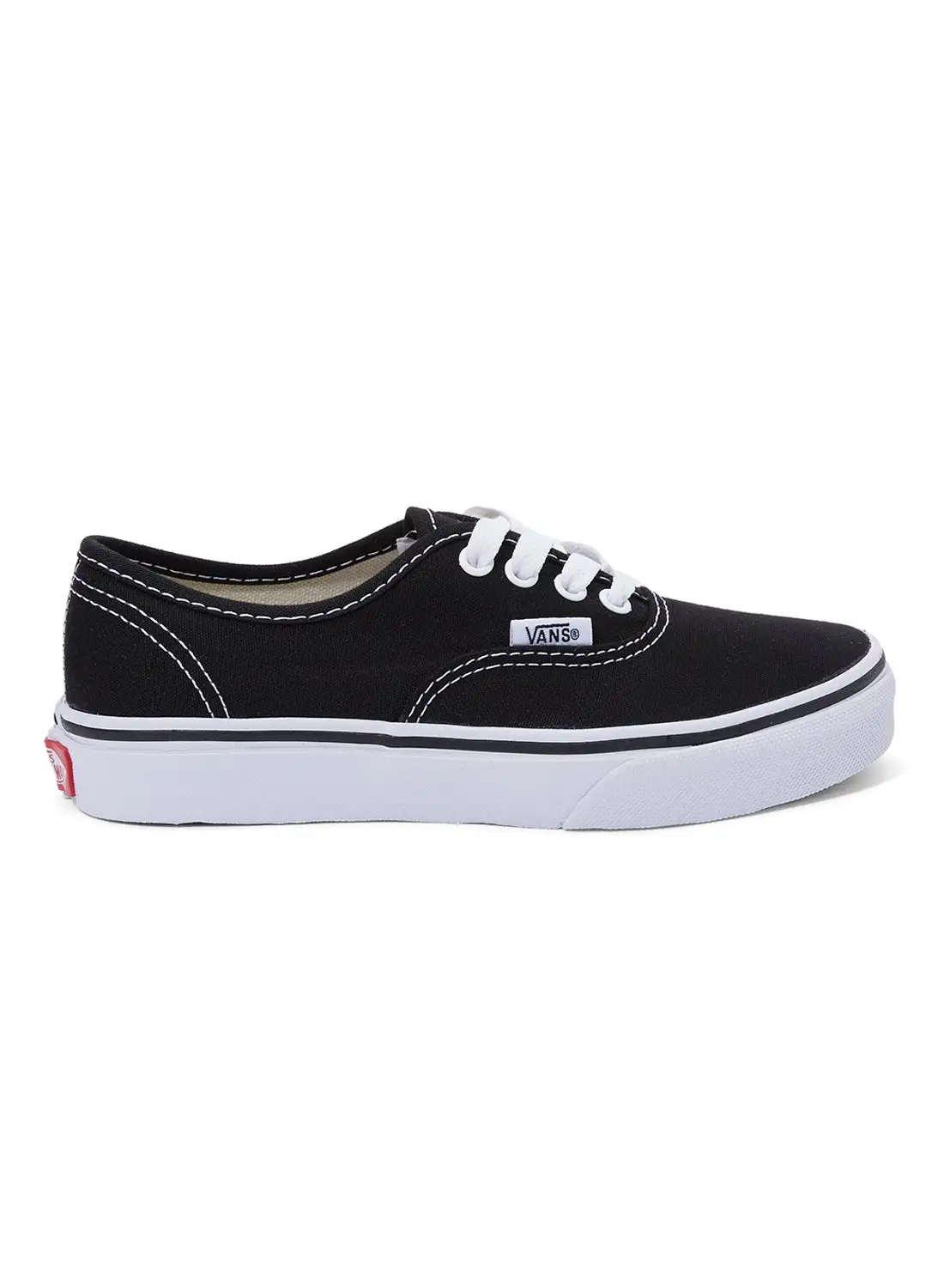 حذاء رياضي VANS أصلية برقبة منخفضة أسود / أبيض حقيقي