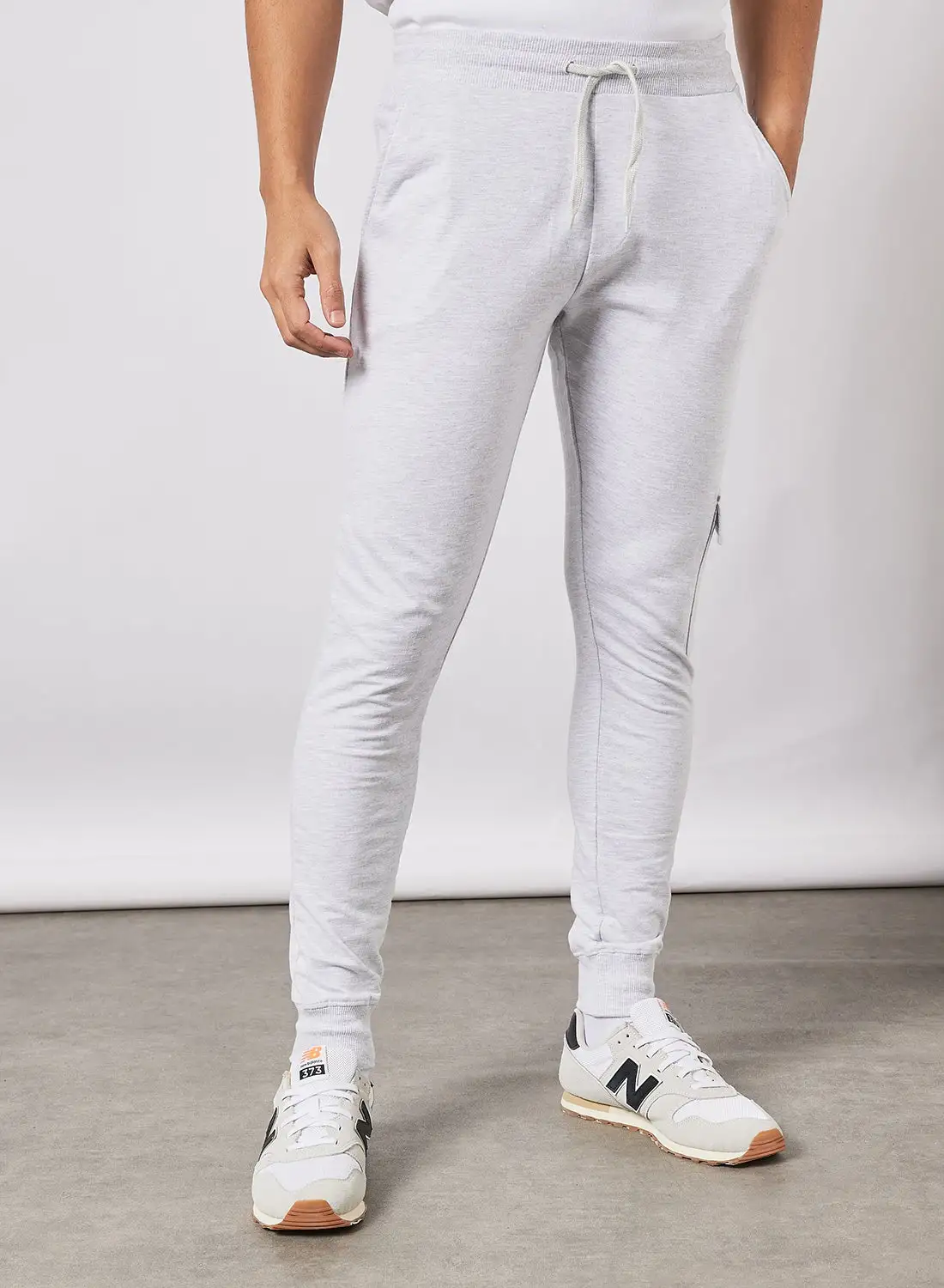 Noon East Basic Casual Joggers Heather Grey