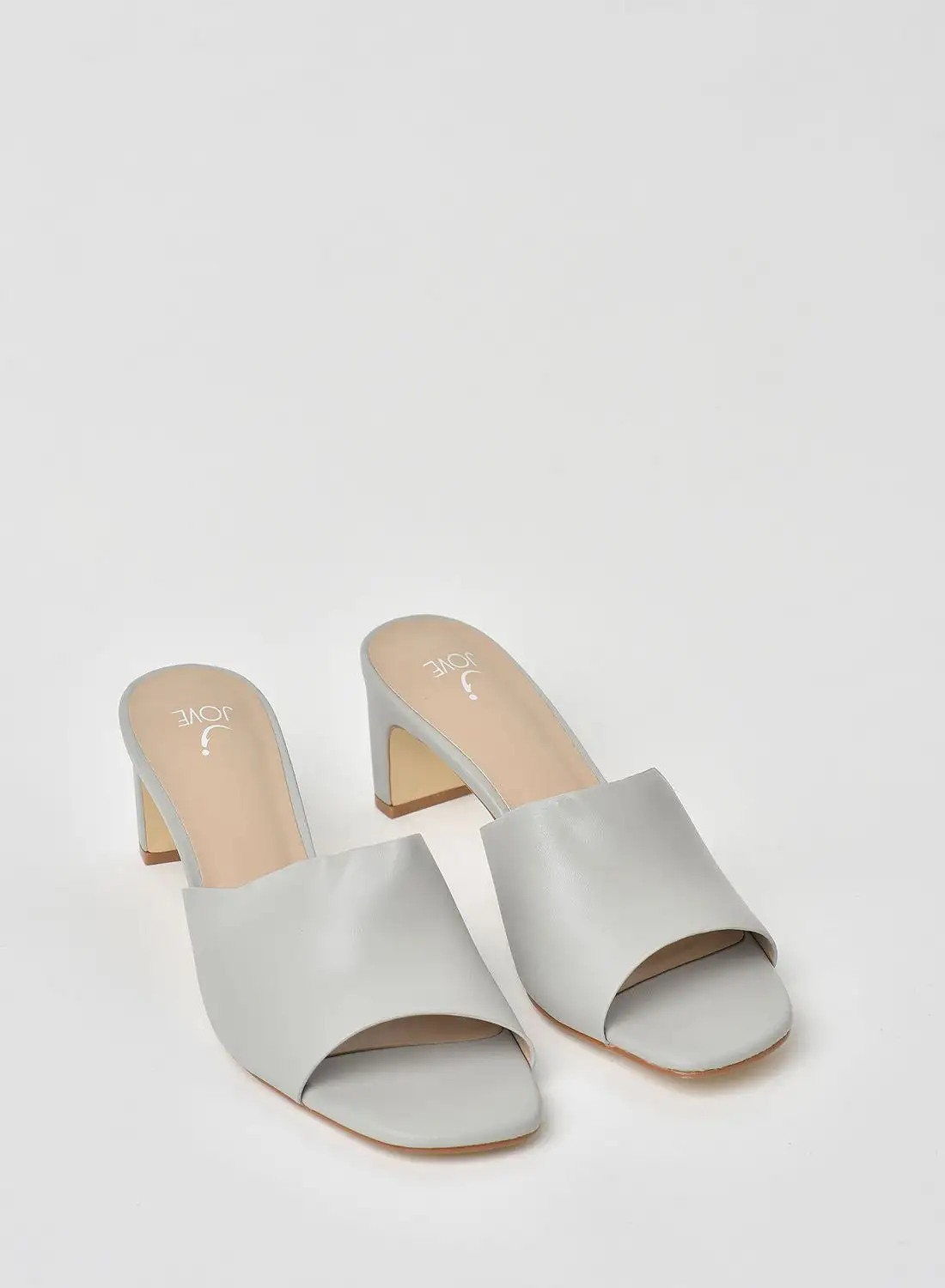 Jove Stylish Heeled Sandals Beige