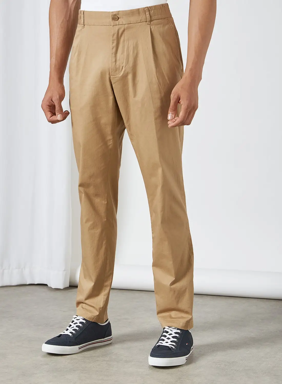 TOMMY HILFIGER Denton Soft Twill Chino Pants Brown