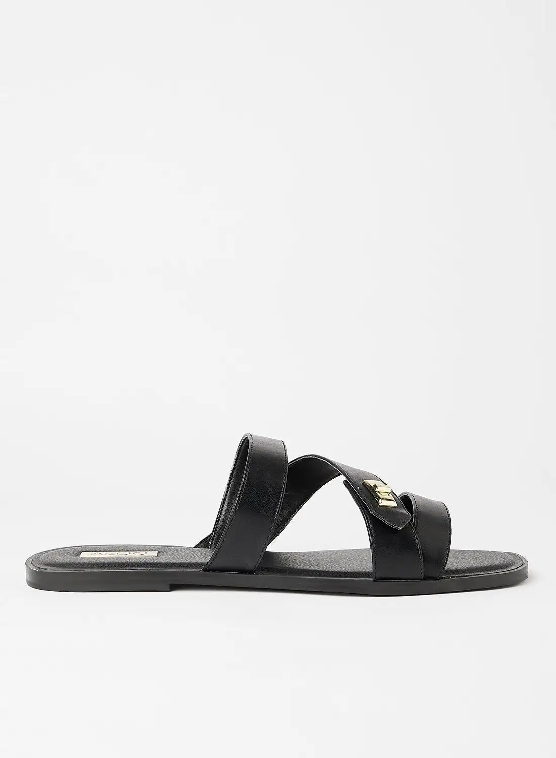 ALDO Pimeliaflex Flat Sandals Black