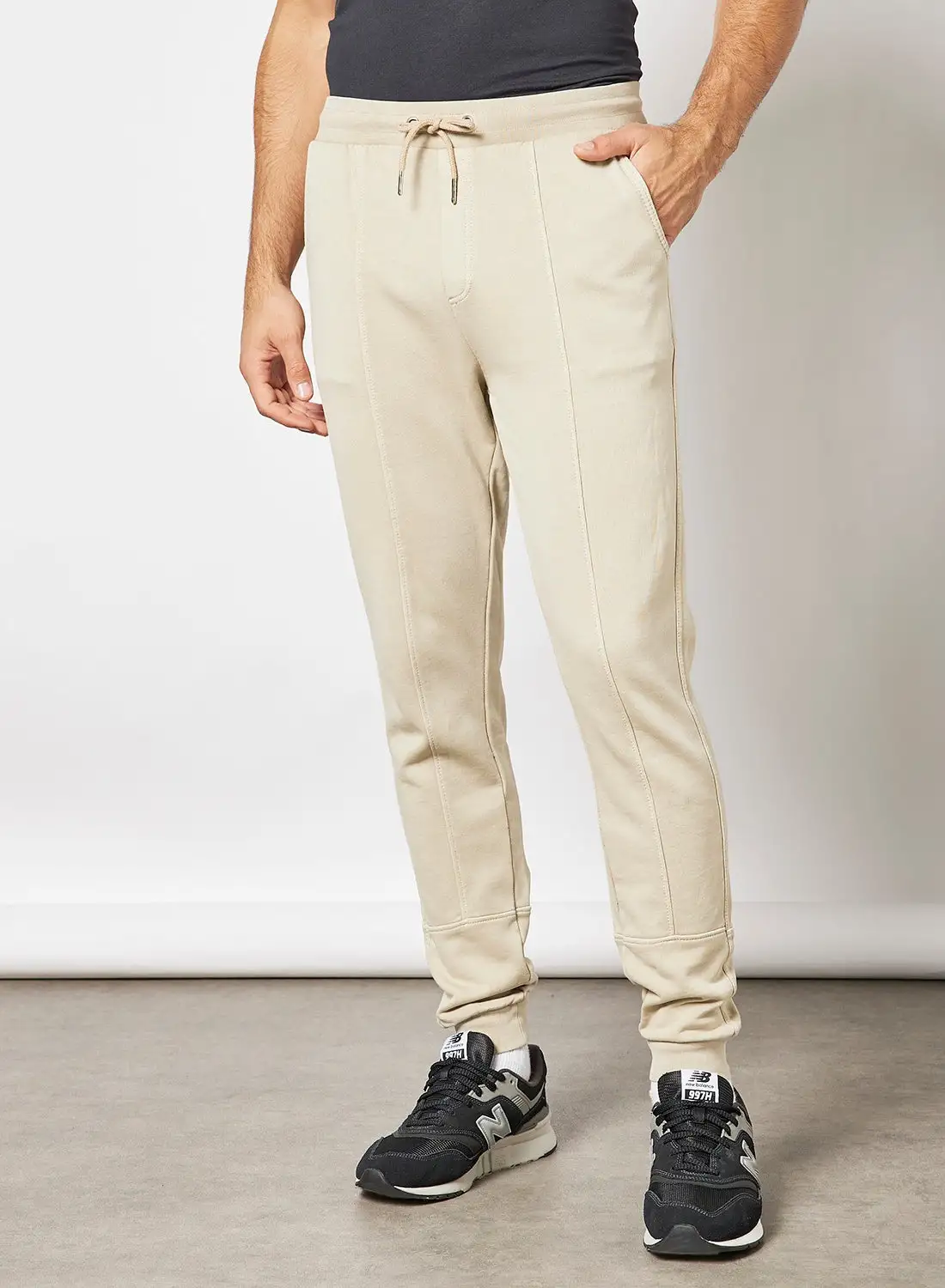 ONLY & SONS Solid Sweatpants Beige