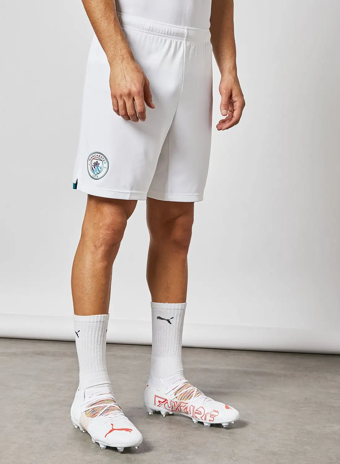 PUMA Manchester City Replica 21/22 Football Shorts White