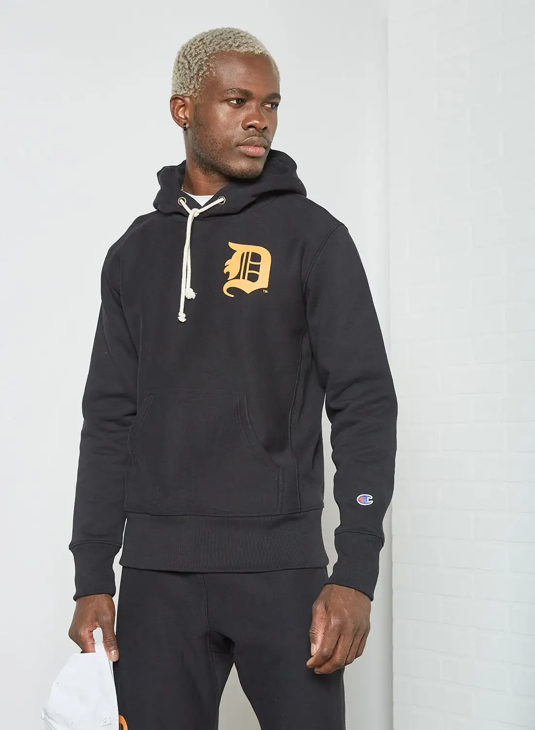 Champion Detroit MLB Reverse Weave Hoodie Black