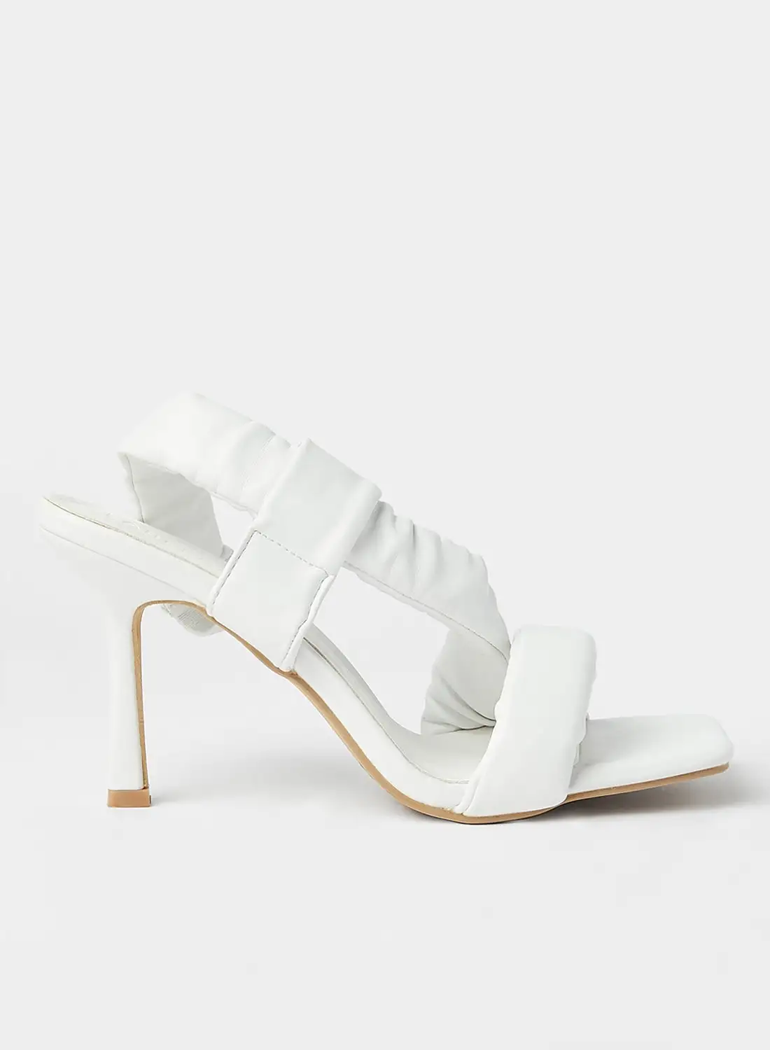 LABEL RAIL Broad Strap Sandals White