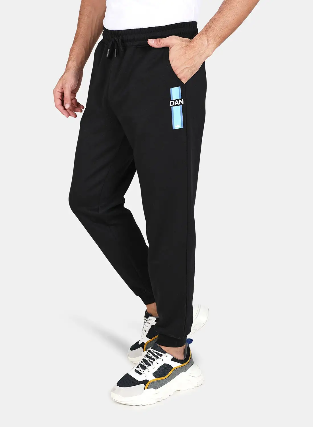 DRIP Elasticated Drawstring Joggers Black