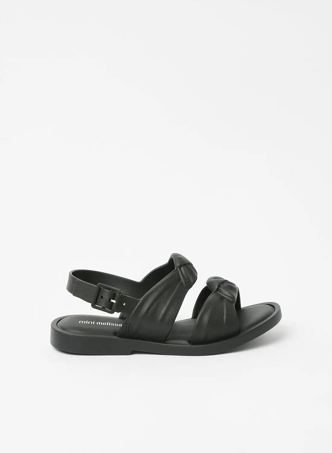 Mini Melissa Kids Velvet Sandals Black