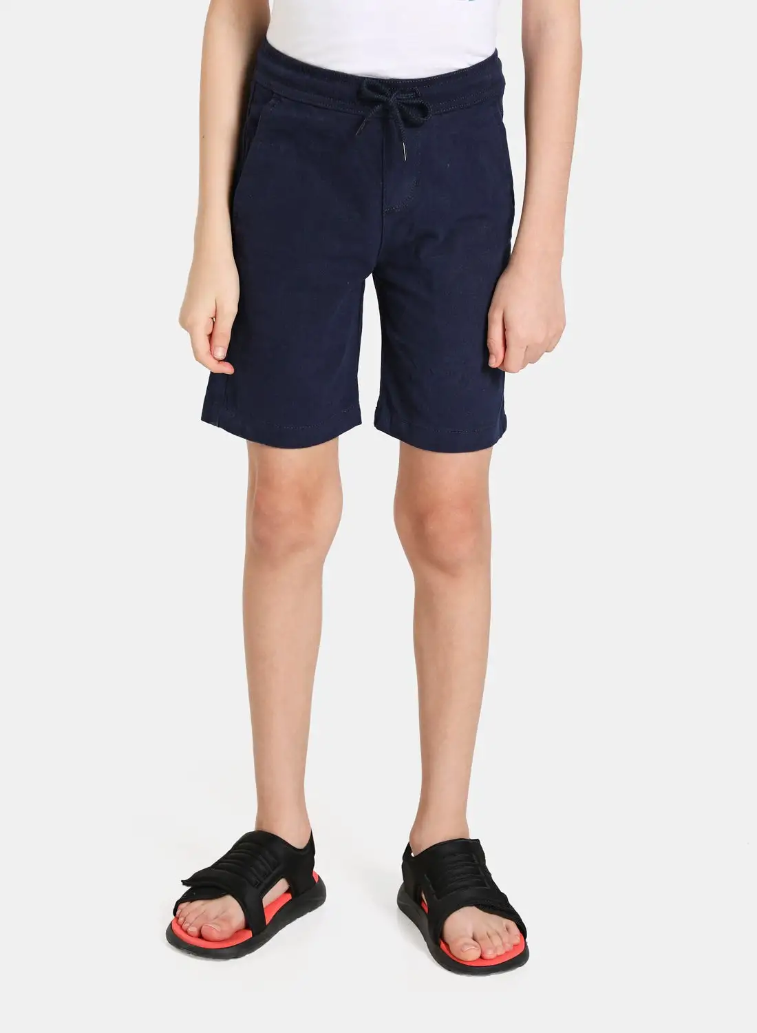 NEON Casual Basic Comfort Chino Shorts Dark Blue