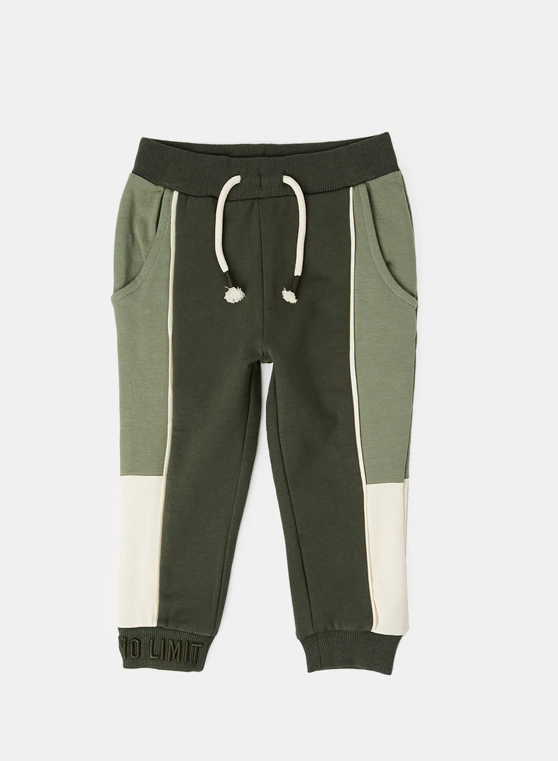 NAME IT Baby/Kids Colorblock Sweatpants Green