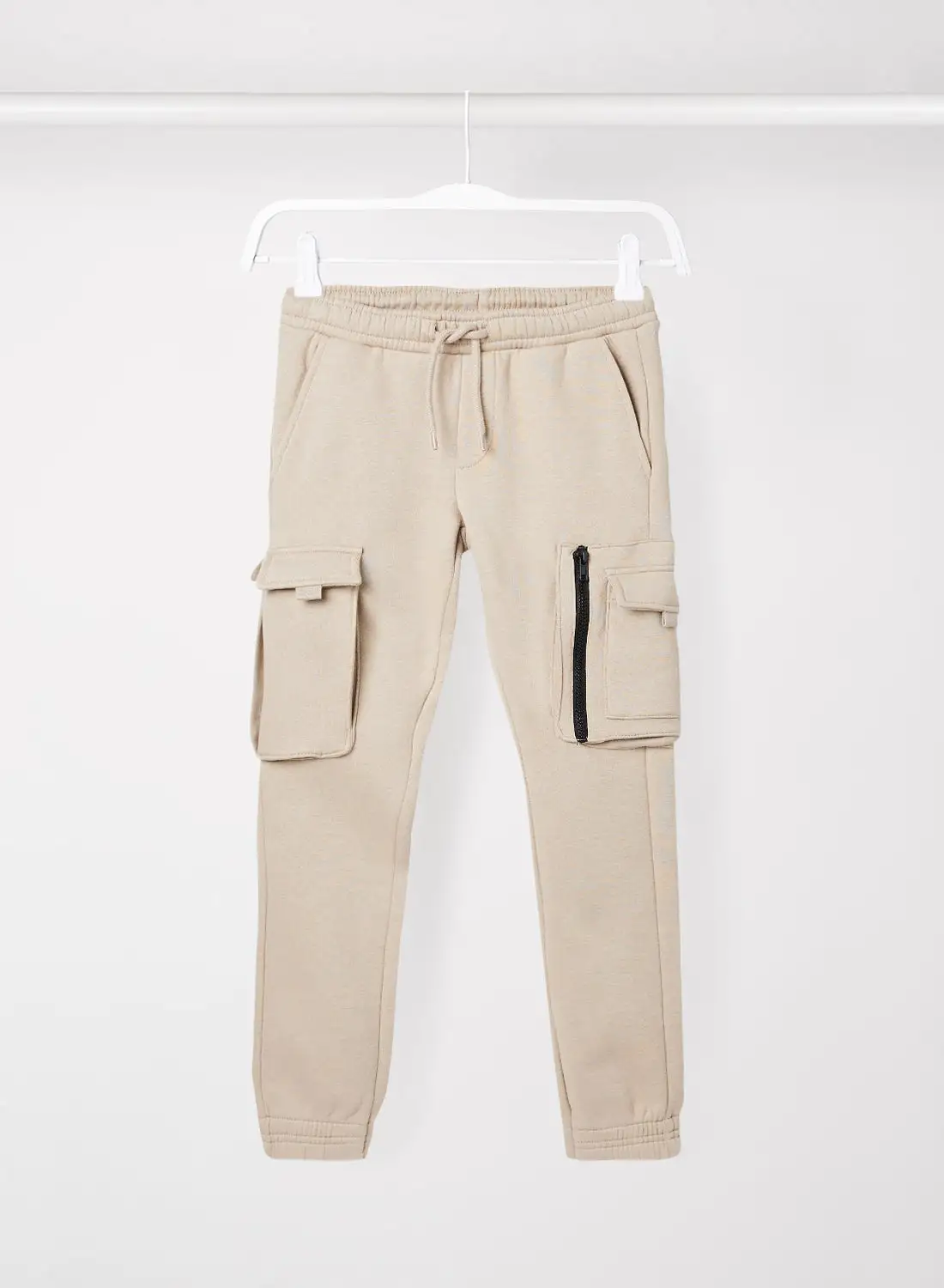 JACK & JONES Teen Cargo Sweatpants Beige