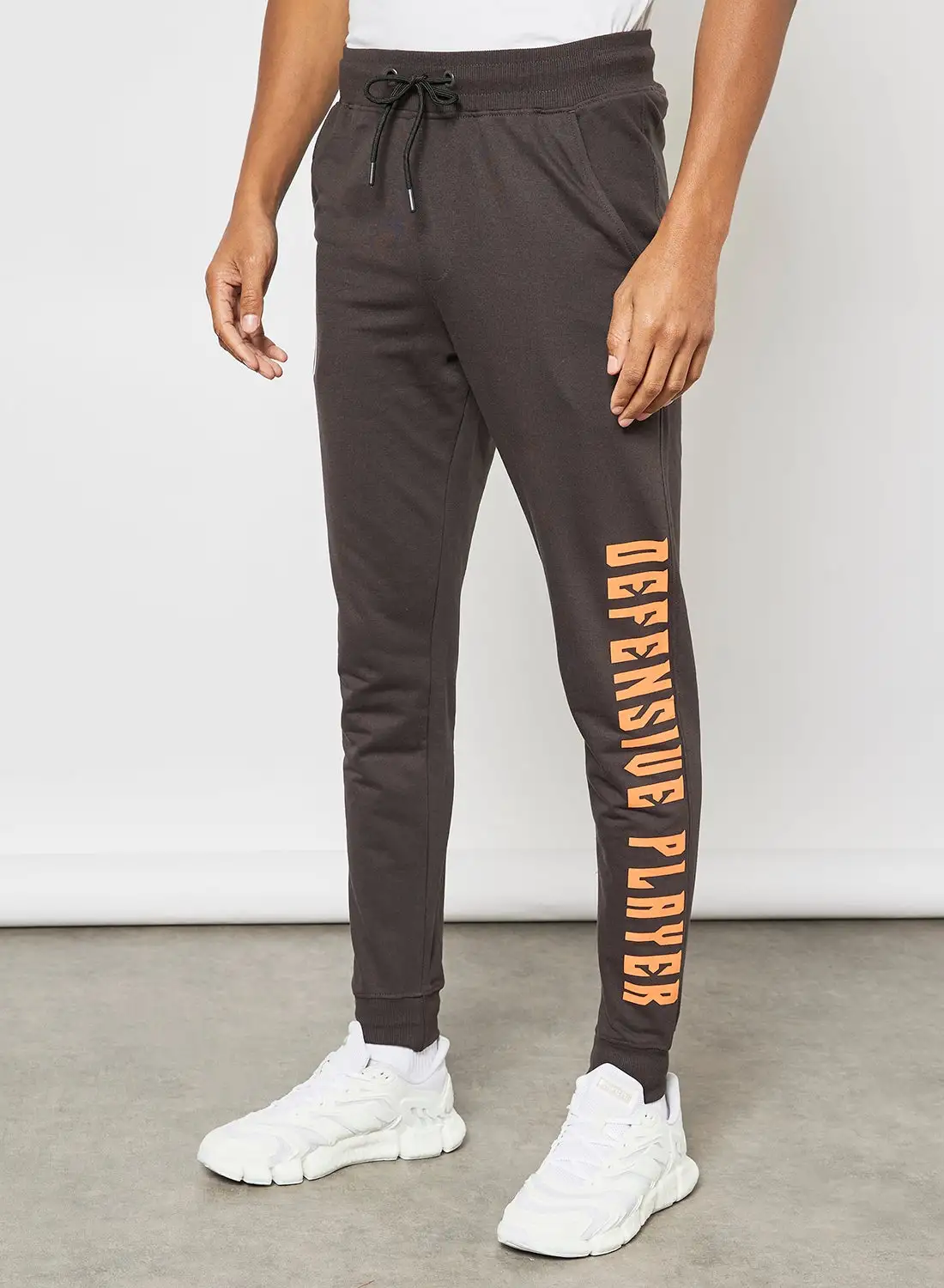 ABOF Regular Fit Joggers Grey/Mustard