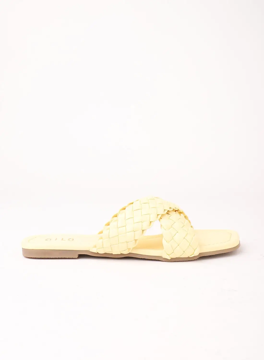 Aila Casual Flat Sandals Yellow