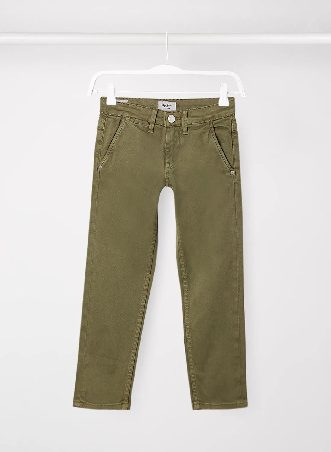 Pepe Jeans LONDON Kids / Teen Solid Chinos Olive. زيتوني