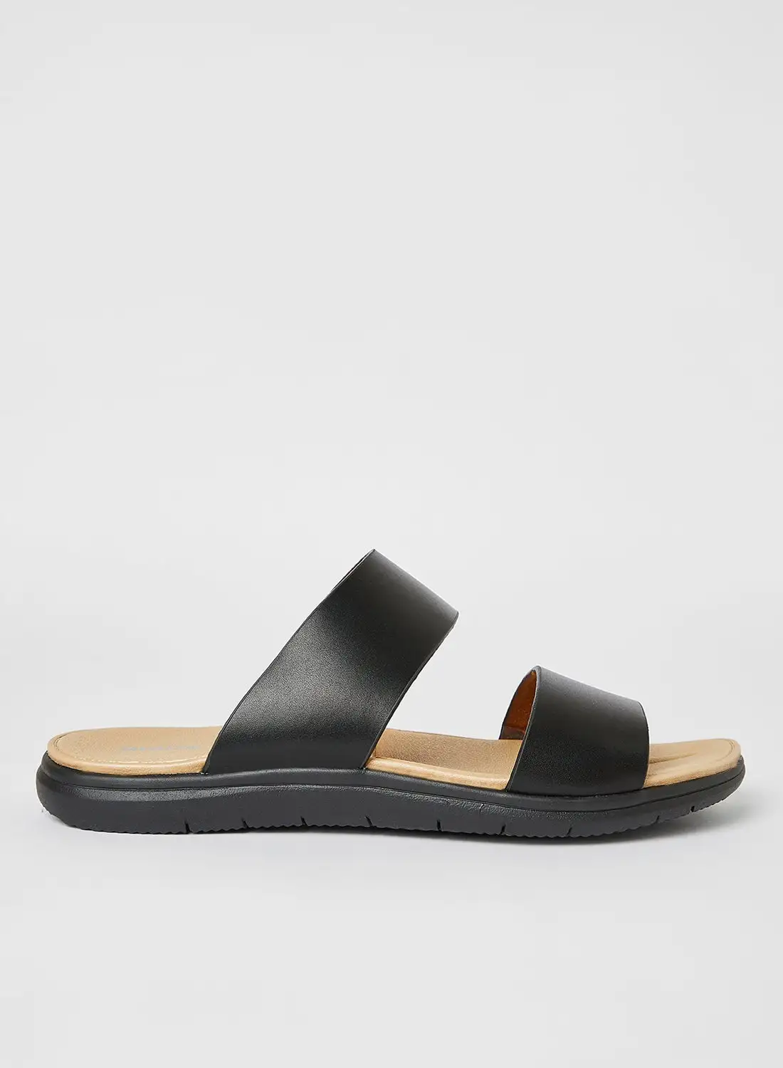 QUWA Casual Slip-On Sandals Black