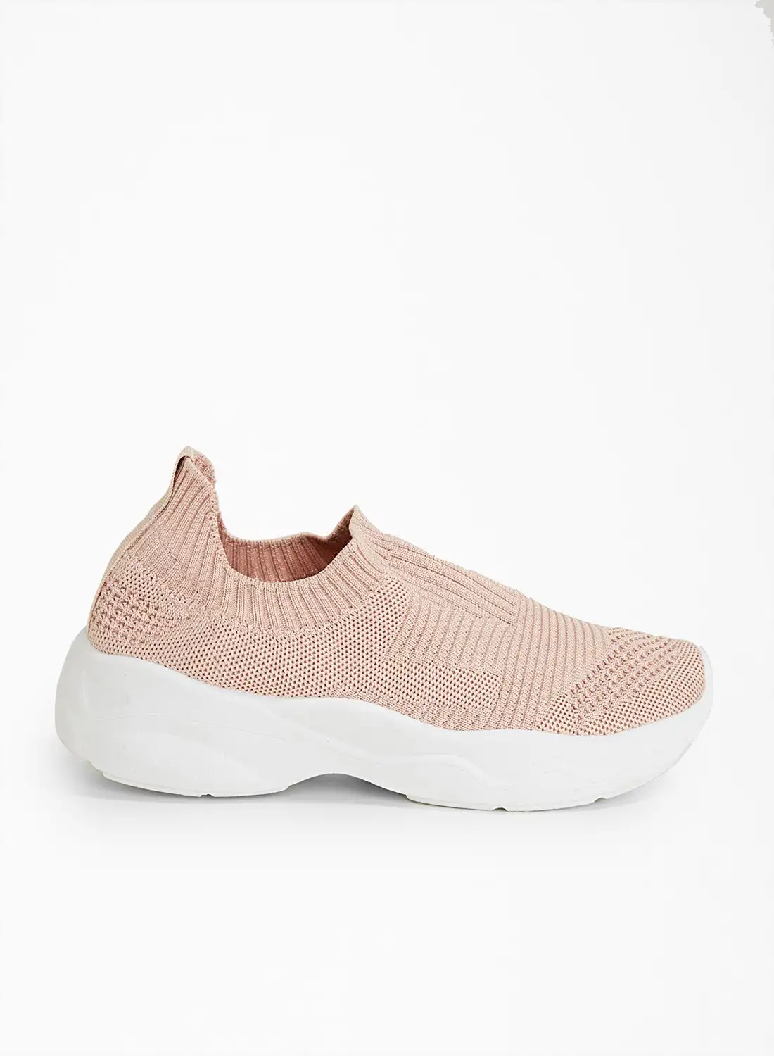 NEW LOOK Knitted Slip-Ons Pink