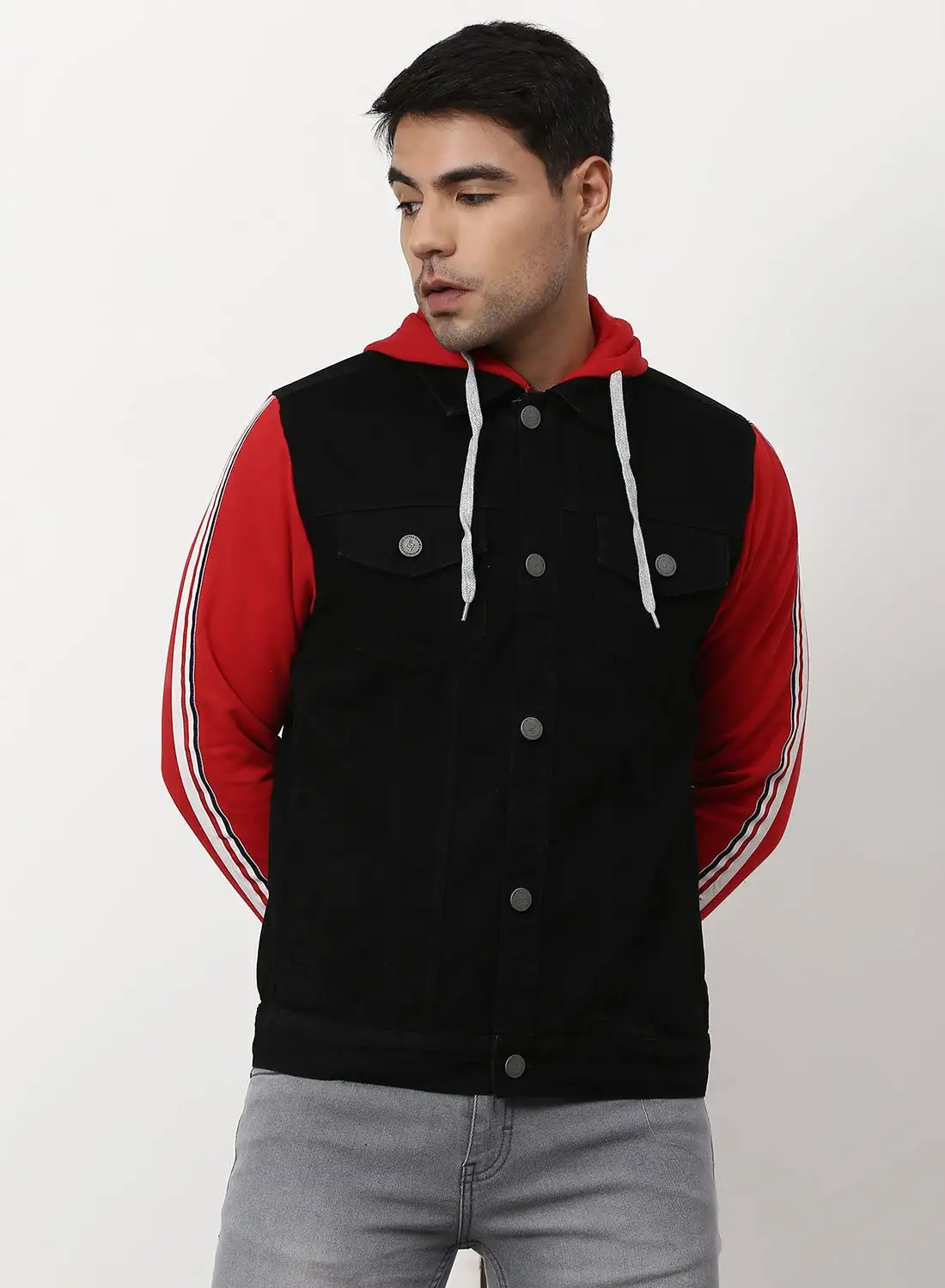 Campus Sutra Outewear Comfortable Jacket Black