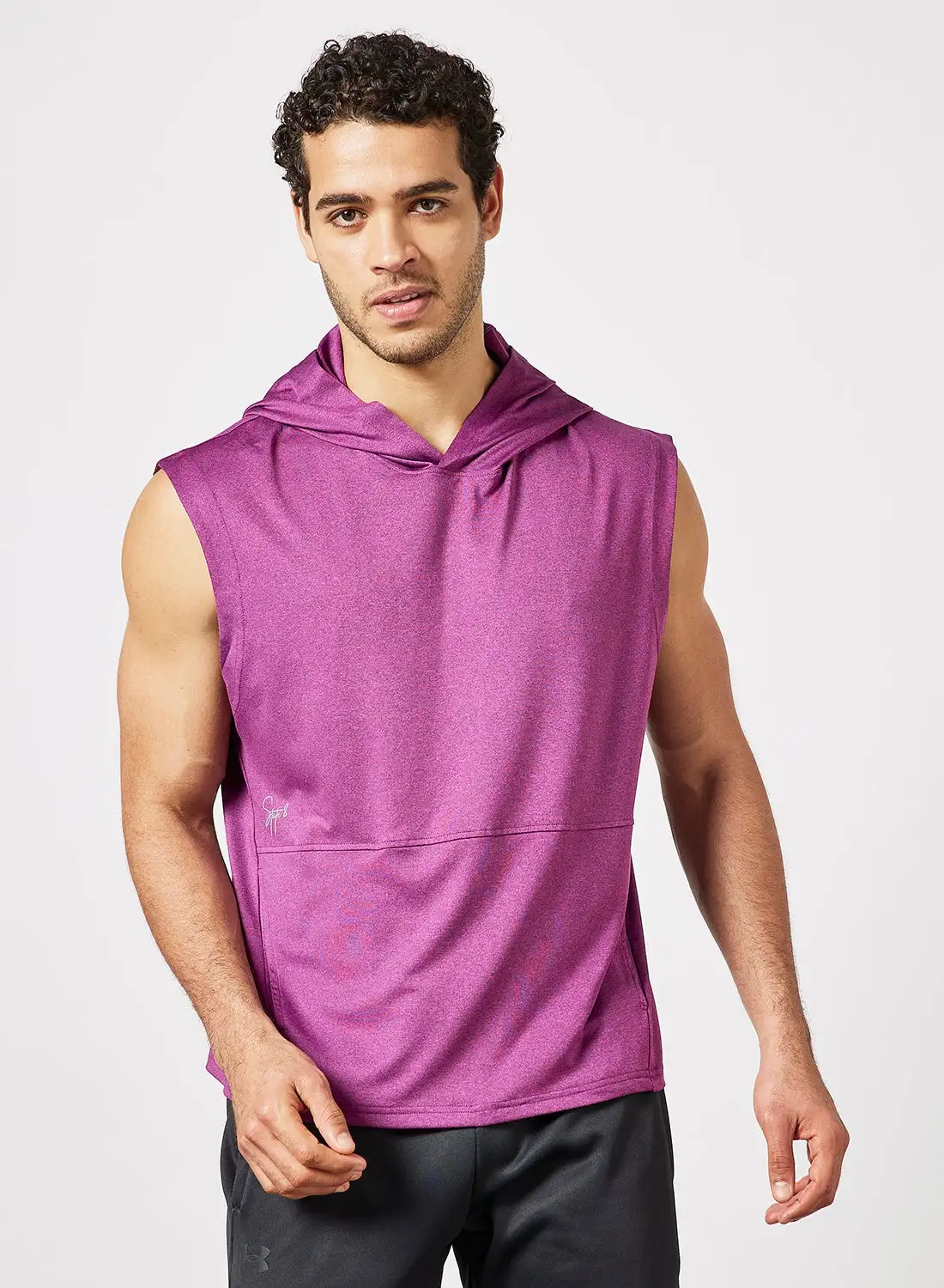 STATE 8 Sports Sleeveless Hoodie Purple