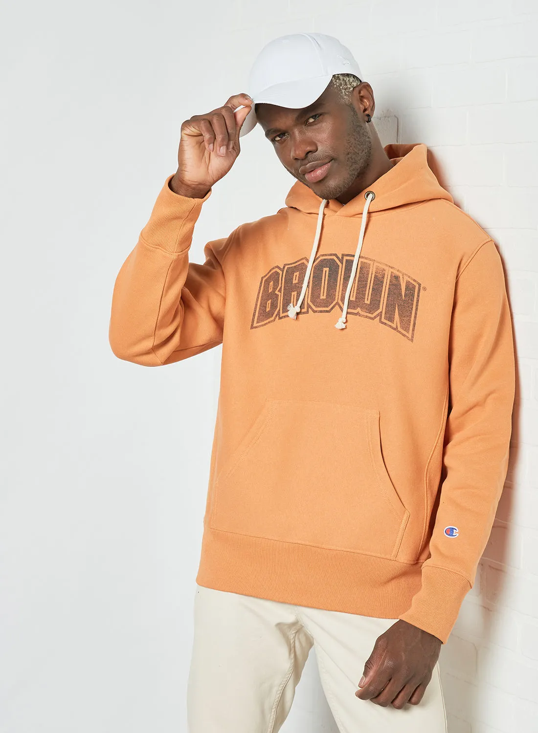 Champion College Reverse Weave Hoodie Orange