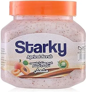 Starky Natural Scrub Cream with Apricot for Face and Body - 300 ml