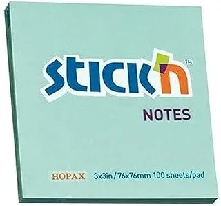 Stick'n 76mm x 76mm notes pad green x 12