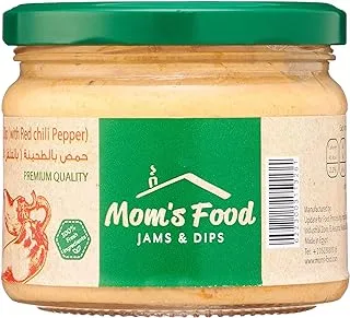 Mom's Food Hummus Dip with Red Chili Pepper Jar - 300 Gm