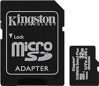 Kingston 32GB MicroSD Class 10 Canvas Select Plus Card with SD Adaptor - SDCS2/32GB