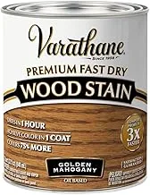 Rust-Oleum Varathane 262014 32 Ounce 946ML Premium سريع الجفاف وصمة عار خشب الماهوجني